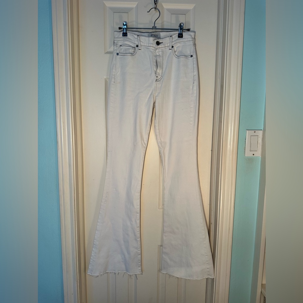 ETICA White Denim Bootcut Jeans